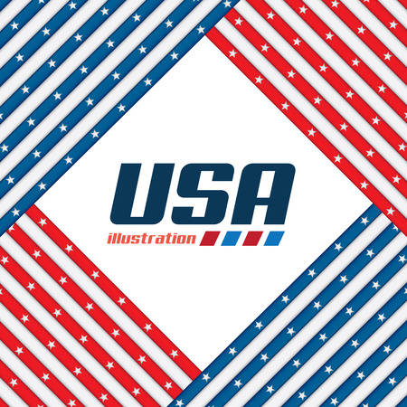 USA design over white backgroundのイラスト素材