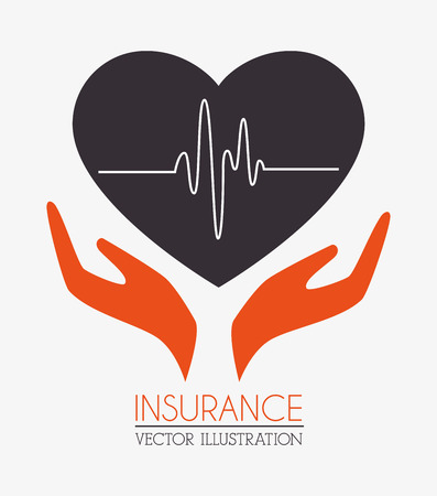 Insurances design over white backgroundのイラスト素材