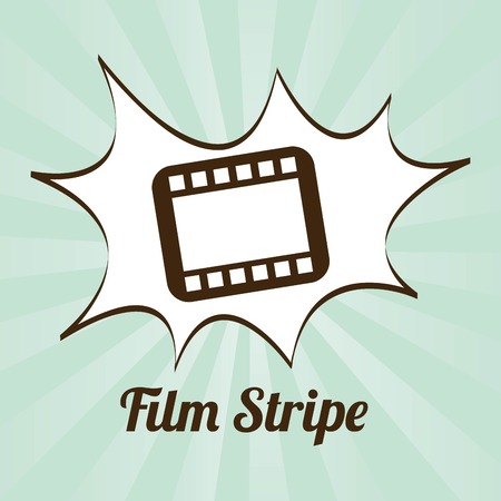 Film design over green background, vector illustrationのイラスト素材