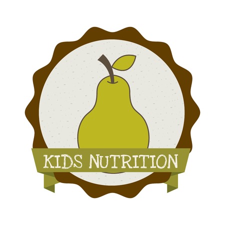 Fruits design over white background, vector illustrationのイラスト素材