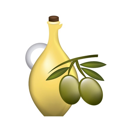 Olives design over white background, vector illustrationのイラスト素材