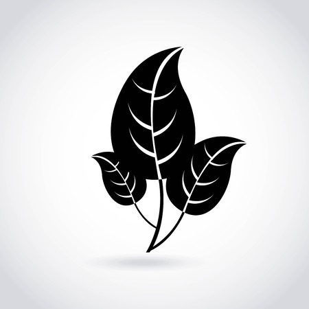 Ecology design over gray background, vector illustrationのイラスト素材