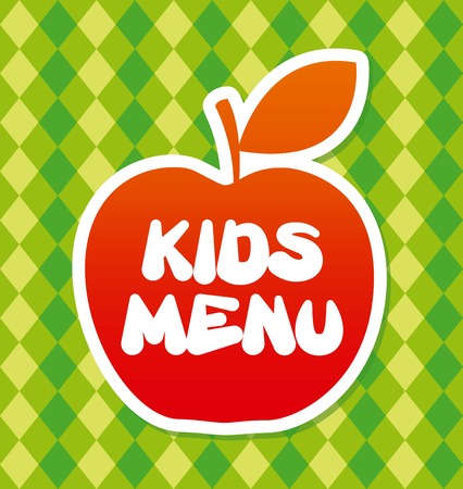 Food design over green background, vector illustrationのイラスト素材