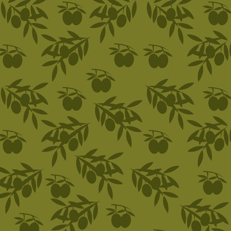 Olives design over green background, vector illustrationのイラスト素材