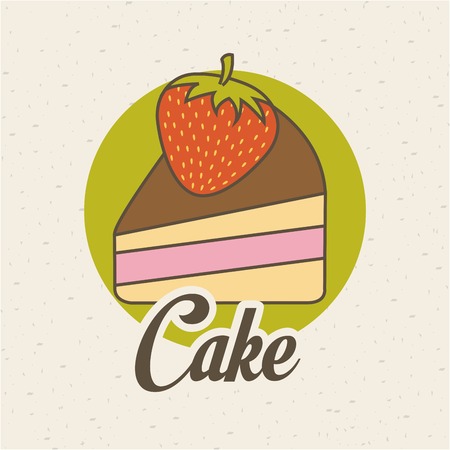 Food design over beige background, vector illustrationのイラスト素材