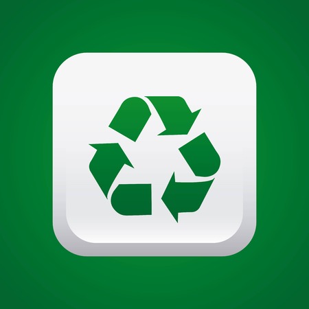 Ecology design over green background, vector illustrationのイラスト素材