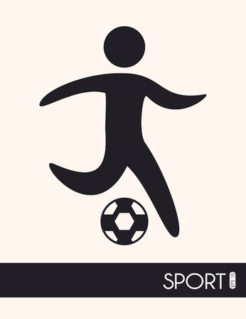 Sport design over white background, vector illustrationのイラスト素材