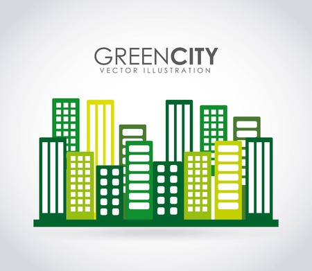 Urban design over gray background, vector illustrationのイラスト素材