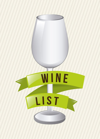 Wine design over beige background, vector illustrationのイラスト素材