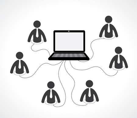 Teamwork design over white background, vector illustrationのイラスト素材