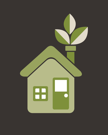 House design over gray background, vector illustrationのイラスト素材