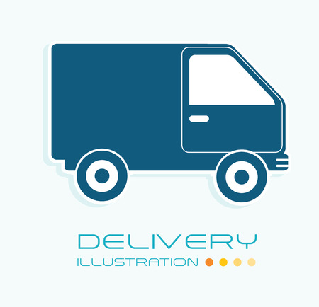Delivery design over white background, vector illustrationのイラスト素材