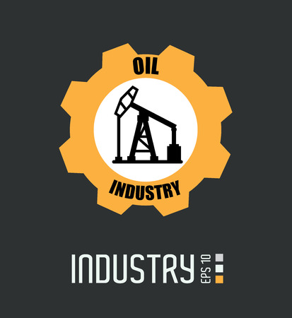 Industry design over gray background, vector illustrationのイラスト素材