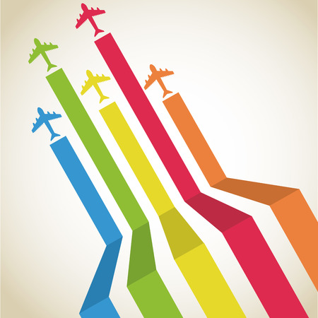 Travel design over beige background, vector illustrationのイラスト素材