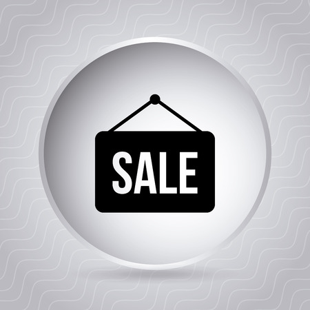 Shopping design over gray background, vector illustrationのイラスト素材