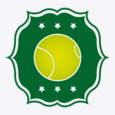 Tennis design over white background, vector illustrationのイラスト素材