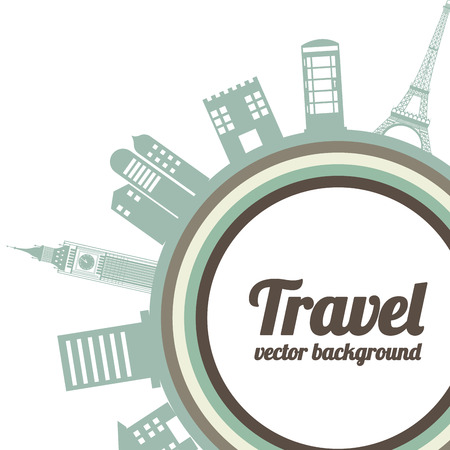 Travel design over background, vector illustrationのイラスト素材