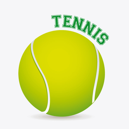 Tennis design over white background, vector illustrationのイラスト素材