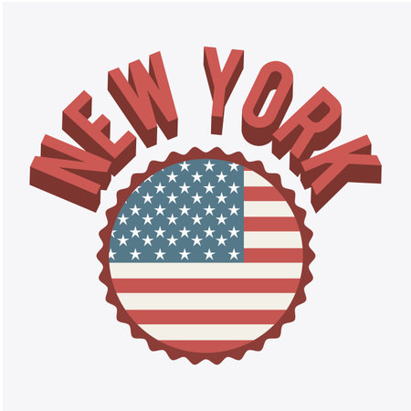 NYC design over white background, vector illustrationのイラスト素材