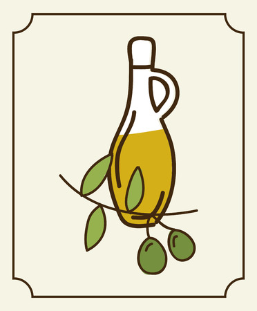 Label design over beige  background, vector illustrationのイラスト素材