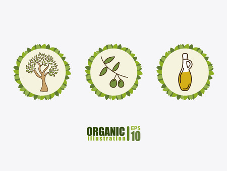 Label design over beige  background, vector illustrationのイラスト素材