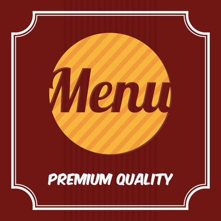 Restaurant design over red background, vector illustrationのイラスト素材