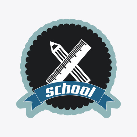 School design over  white background, vector illustrationのイラスト素材