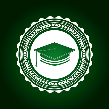 School design over green background, vector illustrationのイラスト素材