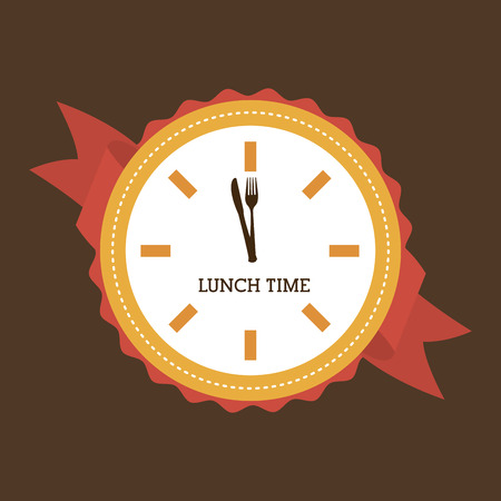 time design over brown background vector illustrationのイラスト素材