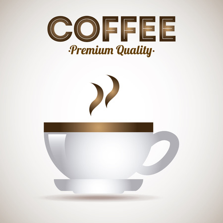 coffee design over beige background vector illustrationのイラスト素材