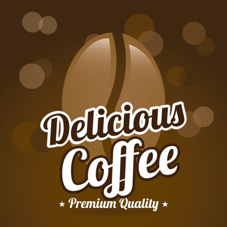 coffee design over brown background vector illustrationのイラスト素材