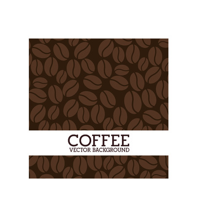 coffee design over pattern background vector illustrationのイラスト素材