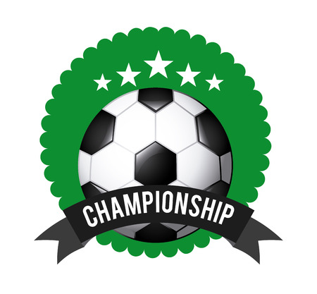soccer design over white backgroud vector illustrationのイラスト素材