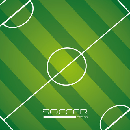 soccer design over green backgroud vector illustrationのイラスト素材