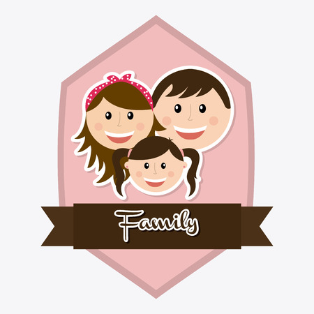 family design over white background vector illustrationのイラスト素材