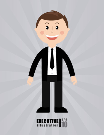 businessman design over gray background vector illustrationのイラスト素材