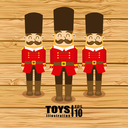 toy design over wooden  background vector illustrationのイラスト素材
