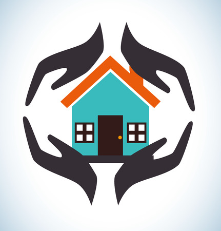 Insurance design over white background, vector illustrationのイラスト素材