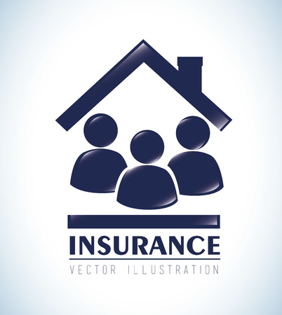 Insurance design over white background, vector illustrationのイラスト素材