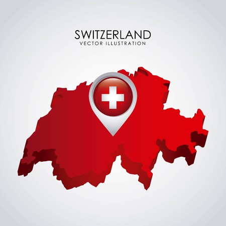 Swiss design over gray background illustrationのイラスト素材