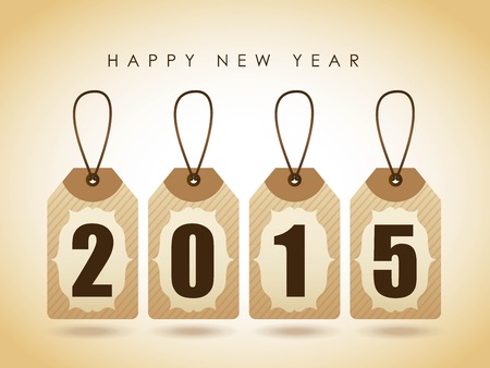 New year design over beige background illustrationのイラスト素材