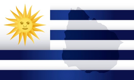 Uruguay design over white background, illustrationのイラスト素材