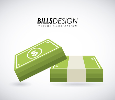 Money design over gray backgroundのイラスト素材