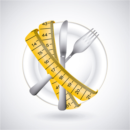 Measure design over gray background, illustrationのイラスト素材