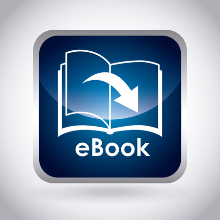 eBook design over gray background, illustrationのイラスト素材