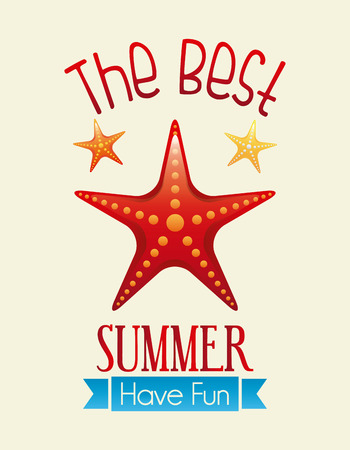 beach design over pink background illustrationのイラスト素材