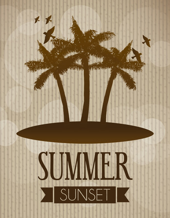 beach design over gray background illustrationのイラスト素材