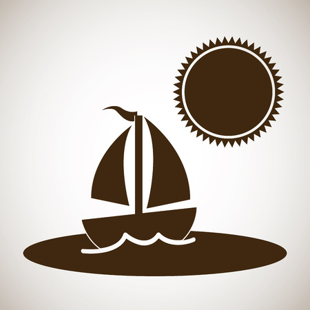 beach design over background vector illustrationのイラスト素材