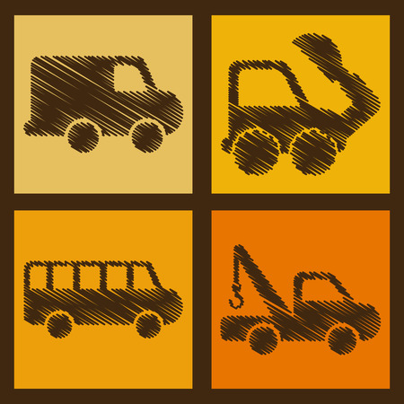 car design over brown background illustrationのイラスト素材