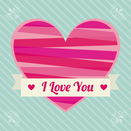 love design over blue background illustrationのイラスト素材